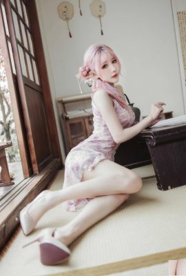 (مجموعة عبر الإنترنت) Welfare Girl Fairy Moon “Pink Cheongsam” VIP حصريًا كامل (23P)