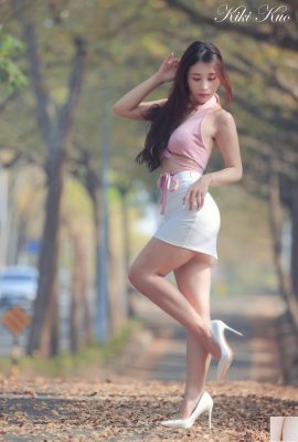 (مجموعة عبر الإنترنت) فتاة تايوانية ذات أرجل جميلة – كيكي كو جلسة تصوير خارجية مثيرة للجمال (2) (89P)