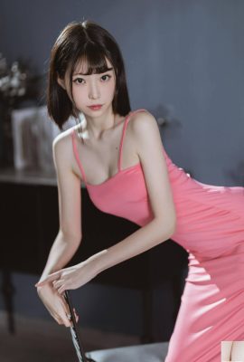 (مجموعة عبر الإنترنت) فتاة الرعاية Xu Lan LAN “فستان طويل وردي” VIP حصريًا (42P)