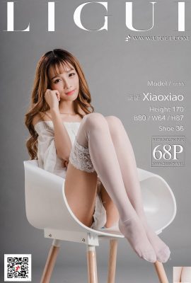 (LiGui Internet Beauty) 2017.09.20 نموذج Xiaoxiao لحم الخنزير المبشور مقابل الحرير الأبيض ذو الكعب العالي وأرجل جميلة (69P)