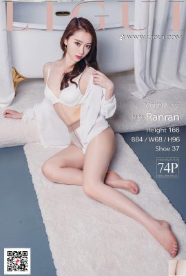 (LiGui Internet Beauty) 2017.09.18 عارضة الأزياء Ranran ذات الكعب العالي الحريري الأبيض وأرجل جميلة (75P)