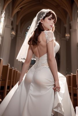 فستان الزفاف الأبيض النقي -2