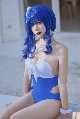 (مجموعة عبر الإنترنت) Welfare Girl Erzuo “Blue Pola Swimsuit” VIP حصريًا (46P)