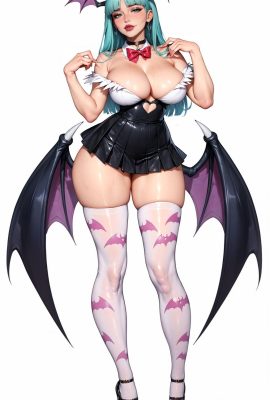 امتحان Lustfulwaifux -Morrigan Aensland (AL الذي تم إنشاؤه) * Patreon * 1