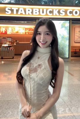“Zhang Anqi (QIQI)” ثديين بيضاء وجميلان هو محور الجمهور (22p)