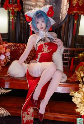(مجموعة على الإنترنت) Germare Girl Yuno Shimizu “Chichou New Year Cheongsam” VIP الحصري (73p)