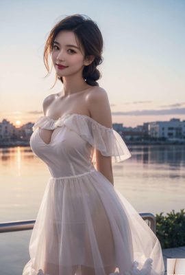 ★ Sijishe ★ White Cat Floating Girl (Collection) 1 – Girl at Harbour 1