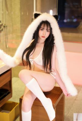 (مجموعة الإنترنت) Soft Love – Xiuren Model White Kitten (73p)
