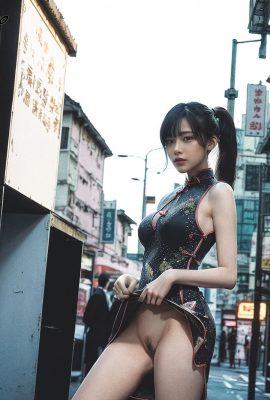Badbro_hong Kong Street Cheongsam Peing