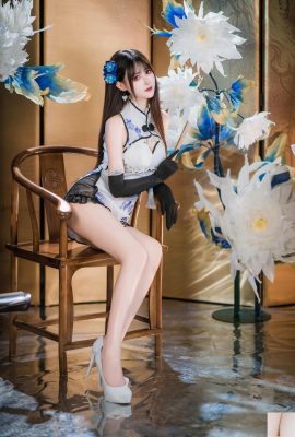 (مجموعة على الإنترنت) Girlmare Girl Mimi Hanyu “الأزرق والأبيض Cheongsam” VIP الحصري (28p)