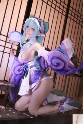 (مجموعة الإنترنت) Shui Miao Aqua cosplay Yumemizuki Mizuki – Genshin Impact (69p)