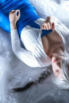 (مجموعة على الإنترنت) هوكونايميكو cosplay Shenhe – تأثير جينشين (64P