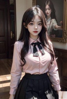 ★PATREON★ (AI Kaori) المجموعة 1 – فتاة ذات قميص وردي