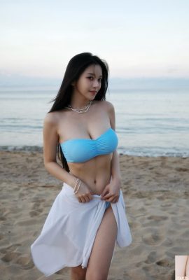 الفتاة الجميلة ذات العيون الكبيرة “Cai Ruixue” لديها أخاديد عميقة على صدرها وثدييها كبيران جدًا لدرجة أنهما على وشك الفيضان (10P)